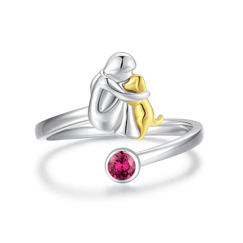Sienna - Ring mit Hundesymbol - 1+1 Gratis