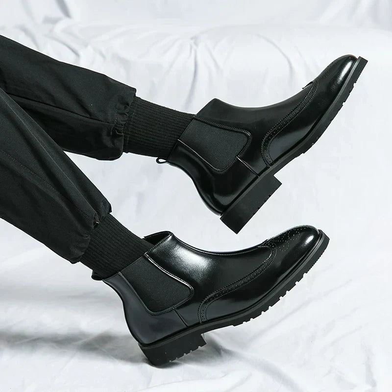 Dwight | Kunstläder Chelsea-Stiefel