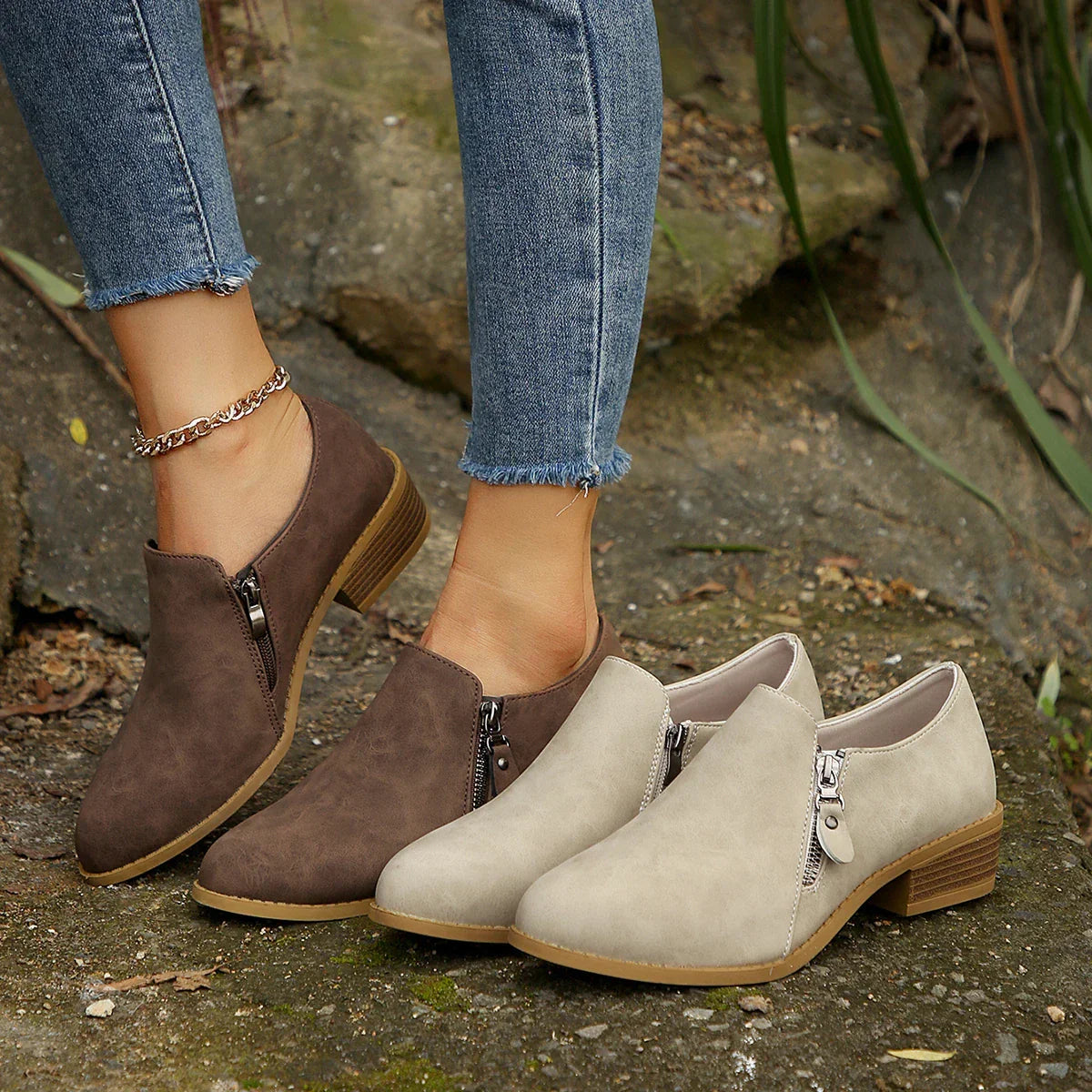 Maia™ | SleekShield Reißverschluss-Ankle Boots