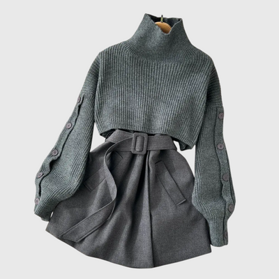 Amania - Lässiges Chic Mini-Kleid Set