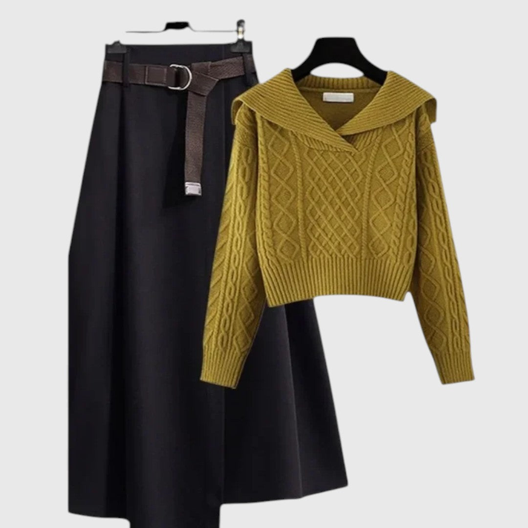 Judith - Vintage Stil Pullover & Rock Set