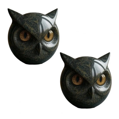 Eulen NyxCharm - Mystische Schwarze Skulptur
