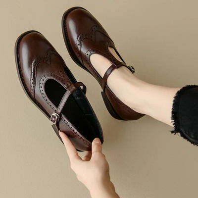 Connie - Elegante T-Strap Mary Janes