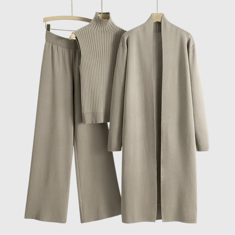 Milda - Damen 3-teiliges Set aus Pullover und Hose