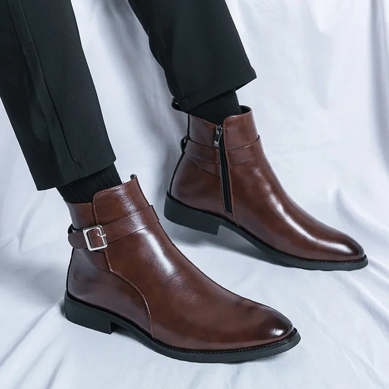 Sergio - Echtleder Chelsea Boots