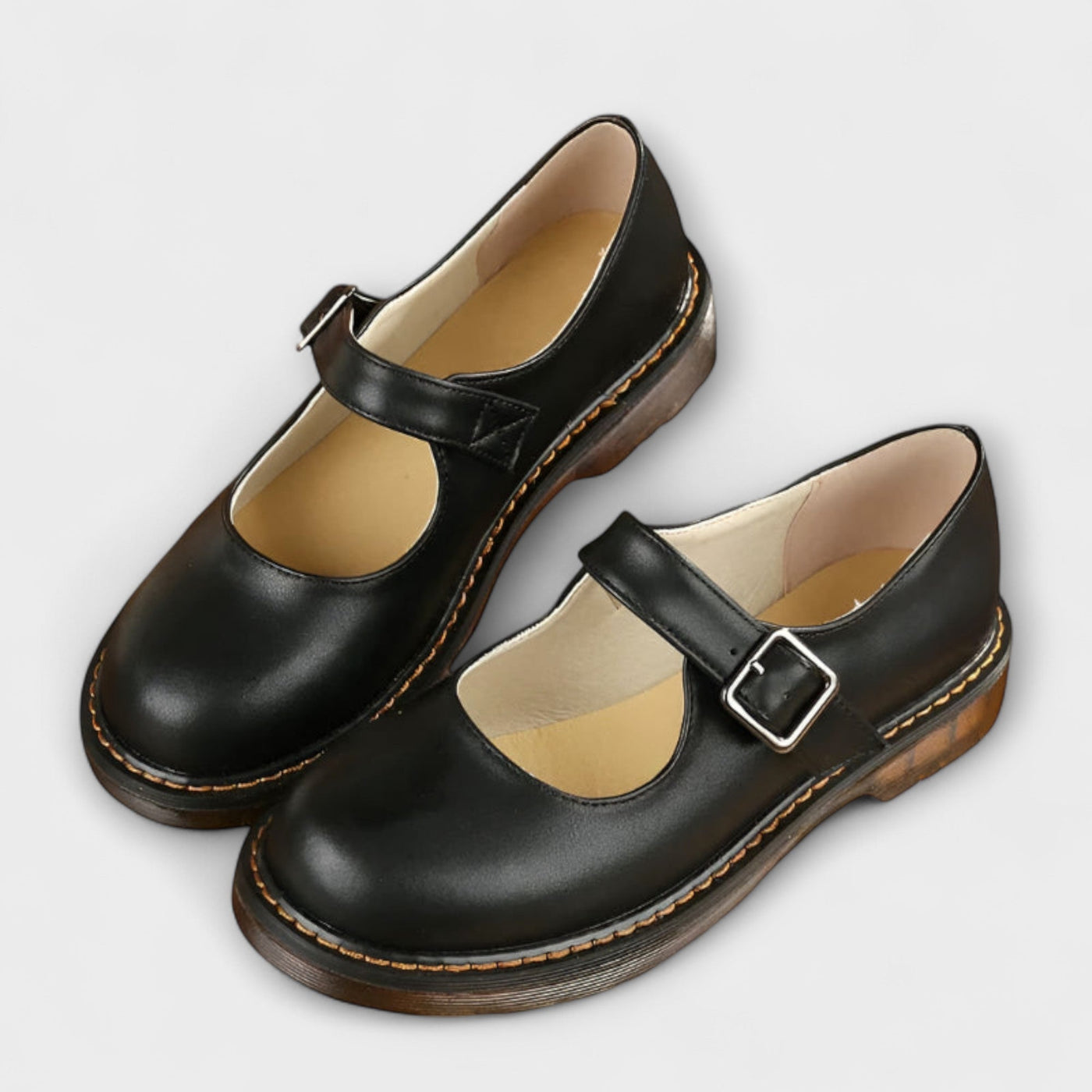 Caroline - Damen Vintage Mary Jane Schuhe