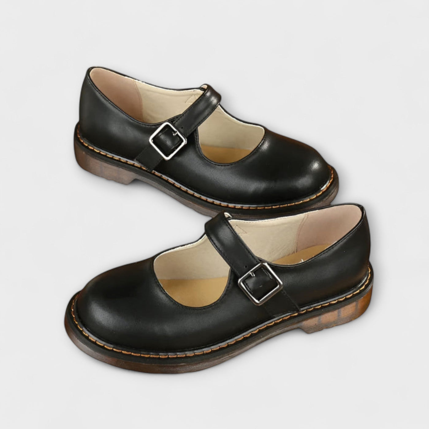 Caroline - Damen Vintage Mary Jane Schuhe