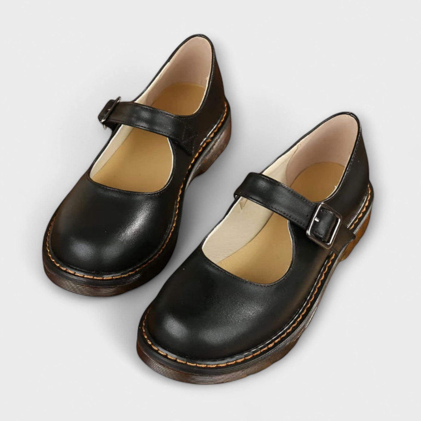 Caroline - Damen Vintage Mary Jane Schuhe