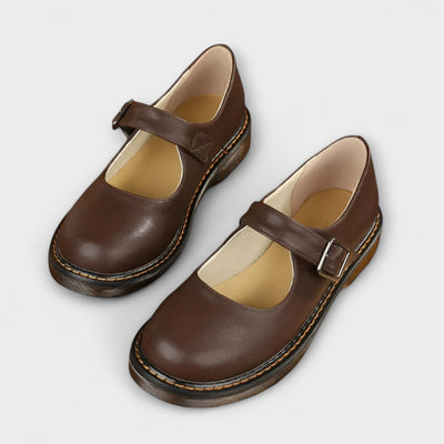 Caroline - Damen Vintage Mary Jane Schuhe