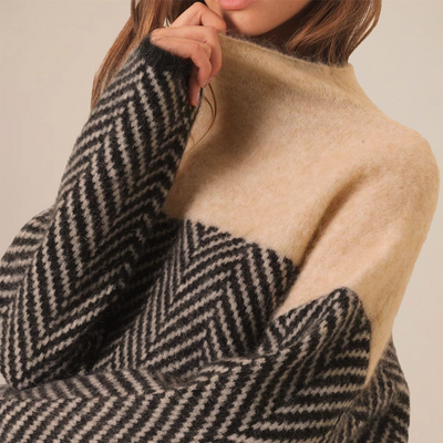 Adelie - Strick-Turtleneck-Pullover