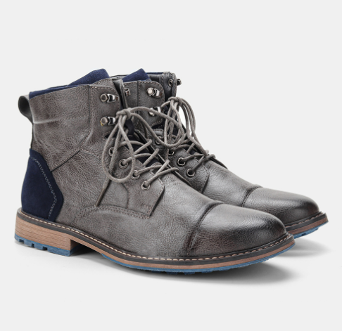 Aaron - Handgefertigte Premium-Leder Oxford-Stiefel