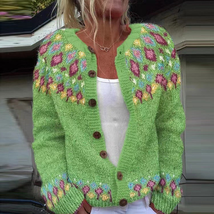Rubie | Vintage Isländische Strickjacke