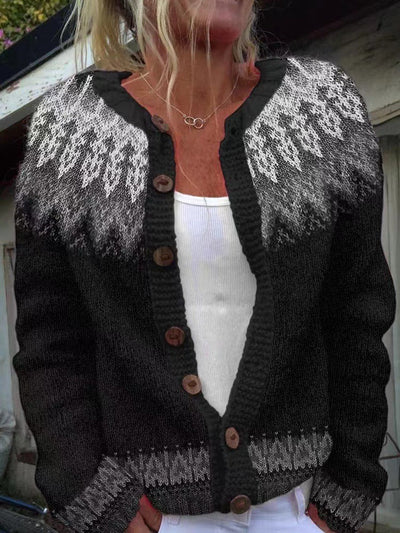Nevaeh | Vintage Isländische Strickjacke