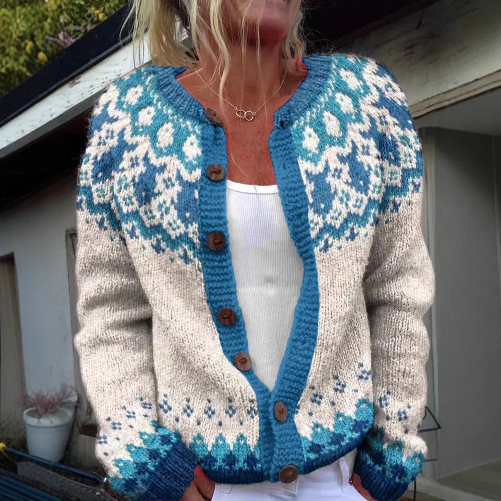 Eva | Vintage Isländische Strickjacke