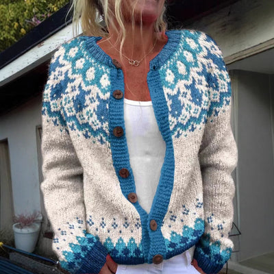 Eva | Vintage Isländische Strickjacke