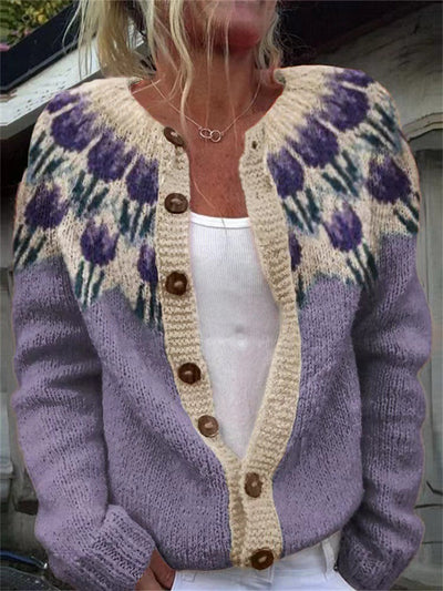 Josephine | Vintage Isländische Strickjacke