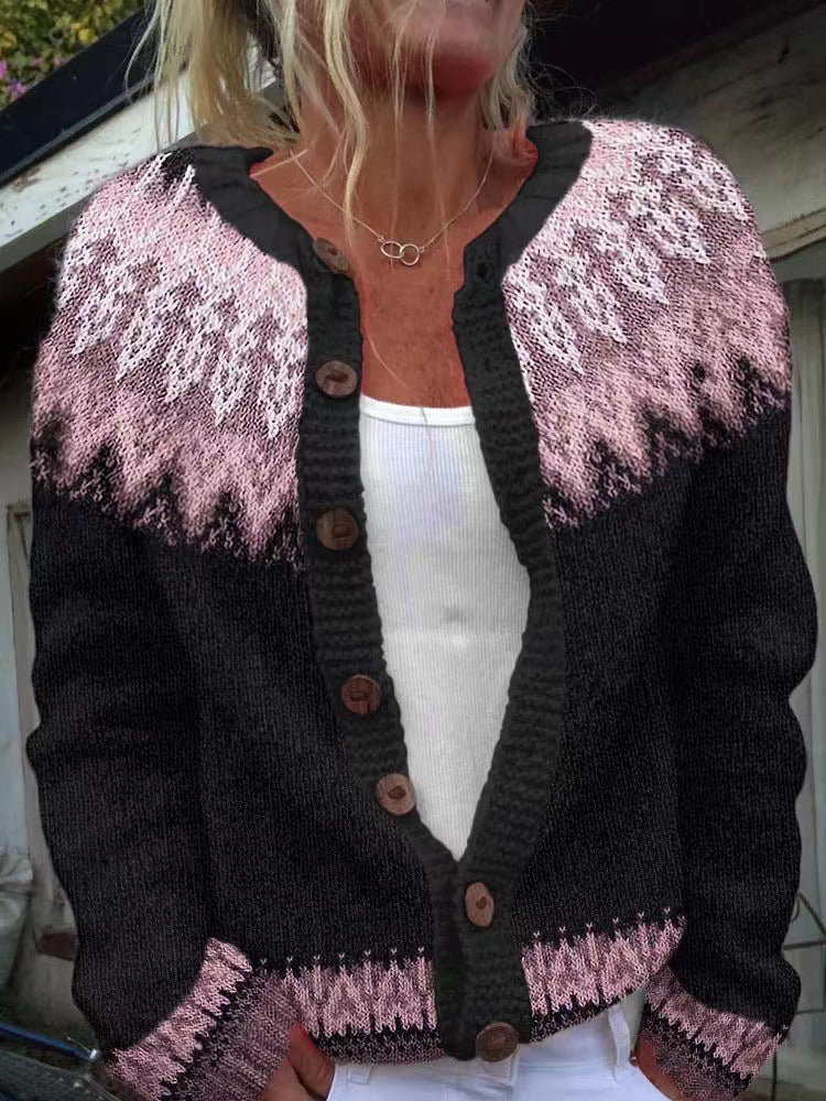 Lydia | Vintage Isländische Strickjacke