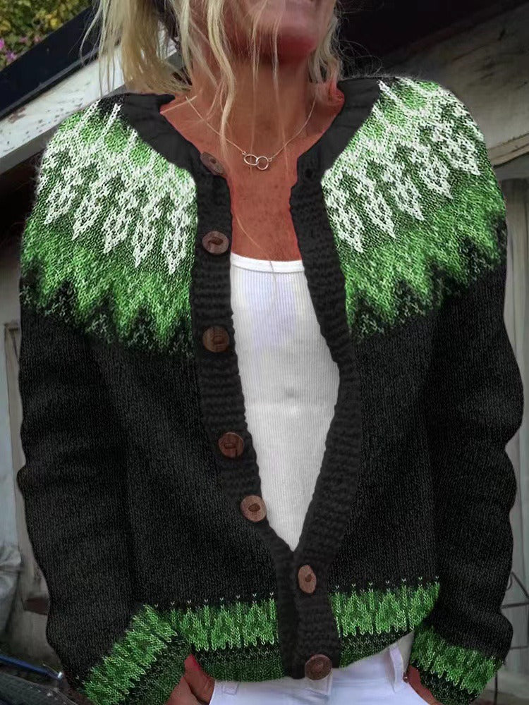 Sadie | Vintage Isländische Strickjacke