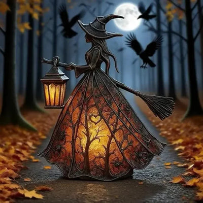Hexen-Laterne zu Halloween