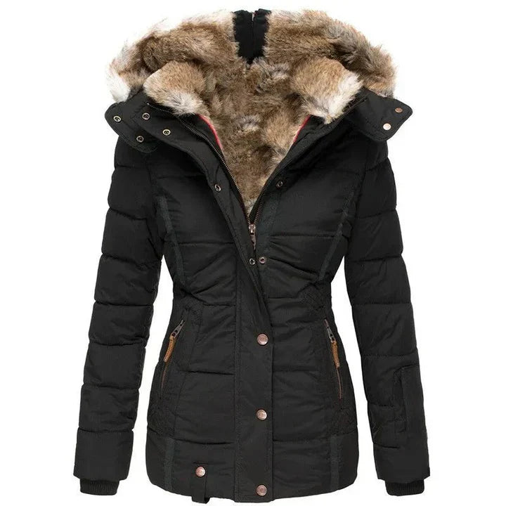 Sophie – Warmer Wintermantel mit Fellfutter