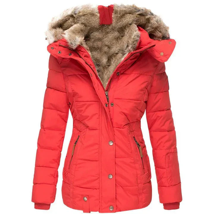 Sophie – Warmer Wintermantel mit Fellfutter