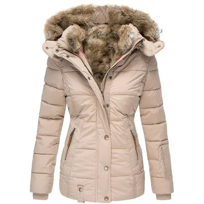 Sophie – Warmer Wintermantel mit Fellfutter