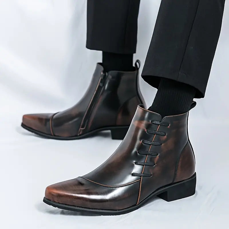 Samuel  - Thatcher Leder-Dressstiefel