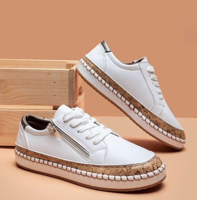 Oluchi™ - Florale Orthopädische Reißverschluss-Sneaker