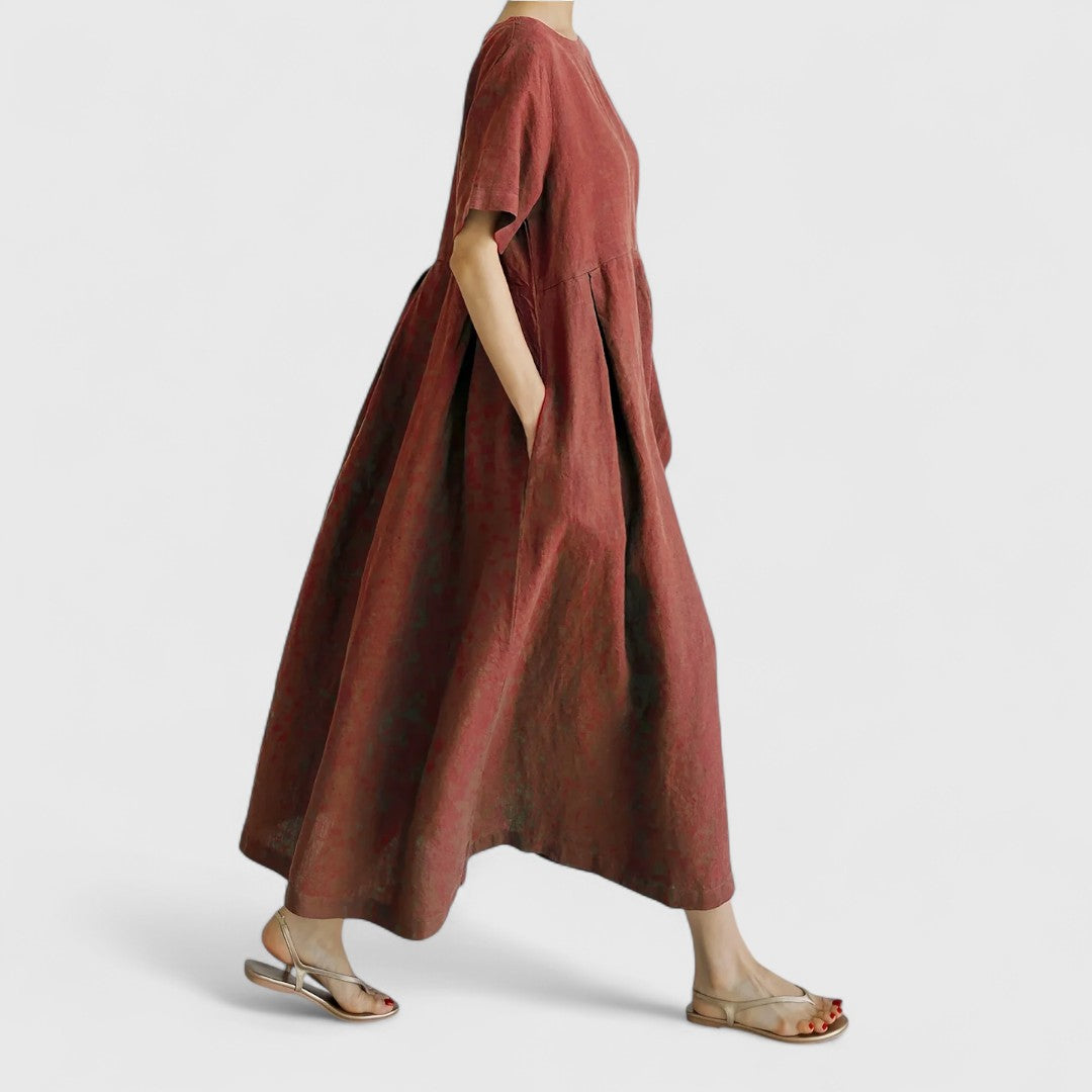 Ellie - Elegantes Maxi-Kleid mit Bauchbedeckung