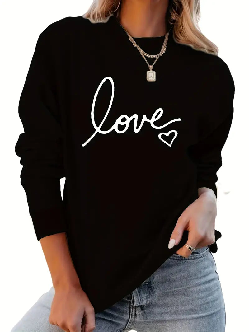 Liebe und Frieden Pullover | Gemeinsam gegen Brustkrebs