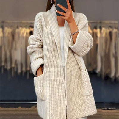 Kiandra – Strickjacke Aus Wolle Mit Taschen
