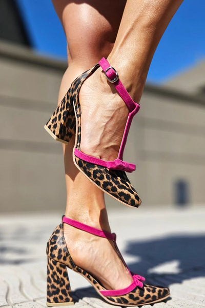Beauu™ | Sandalen mit grünem Leopardenmuster und bunten Details