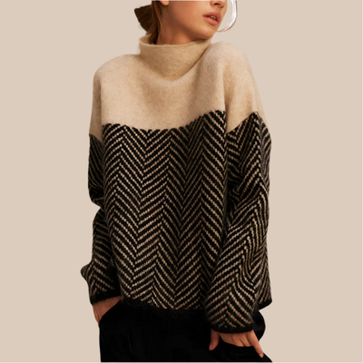 Adelie - Strick-Turtleneck-Pullover