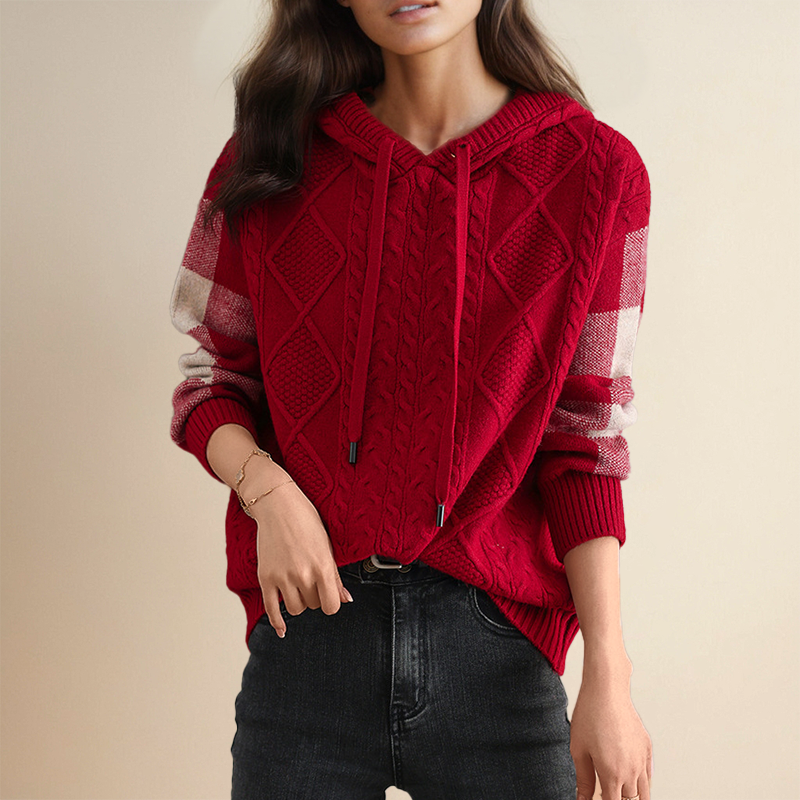 CHRISTINA® | JACQUARD-PULLOVER MIT KAPUZE