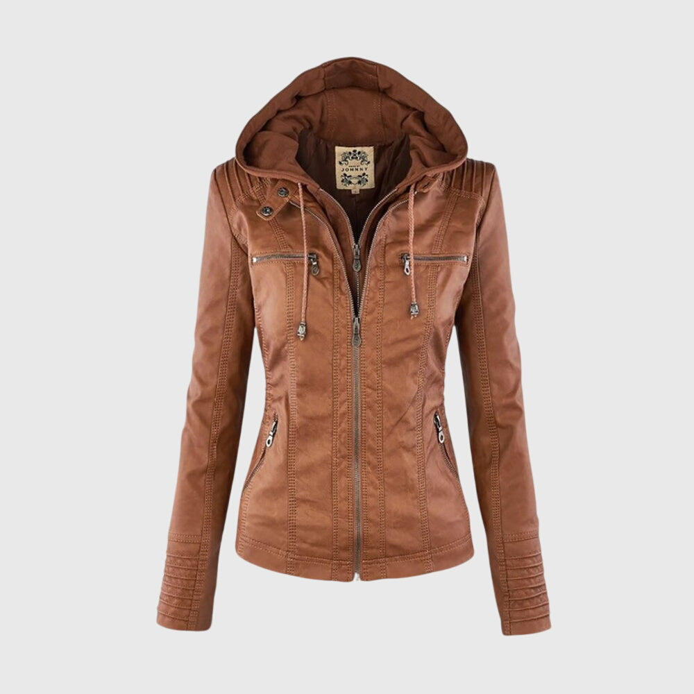 KAROLINE™ Stilvoller und einzigartiger Lederjacke