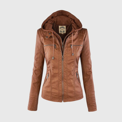 KAROLINE™ Stilvoller und einzigartiger Lederjacke