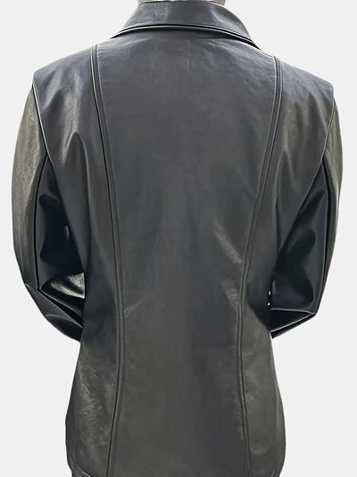 Adelina™ | Casual Lederjacke mit Knöpfen