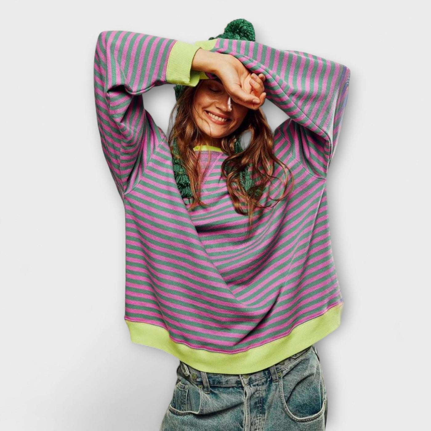 Joyce | Gestreifter Oversized-Pullover