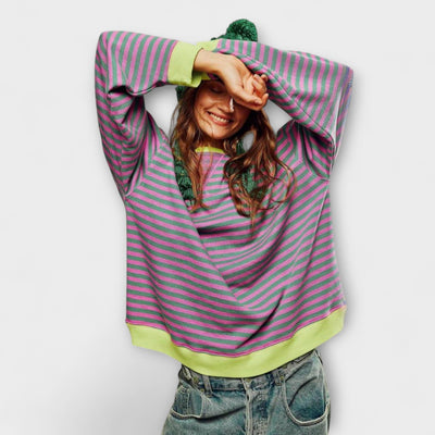 Joyce | Gestreifter Oversized-Pullover