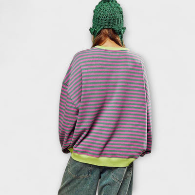 Joyce | Gestreifter Oversized-Pullover