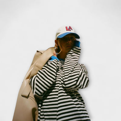 Joyce | Gestreifter Oversized-Pullover
