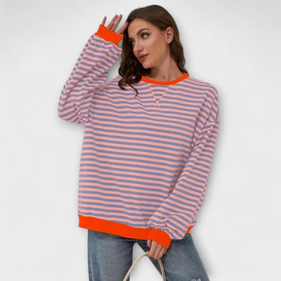 Joyce | Gestreifter Oversized-Pullover