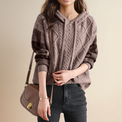 Leonie | Jacquard Kapuzenpullover