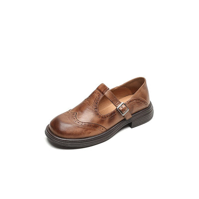 Adrena - Bequeme Leder Mary Janes