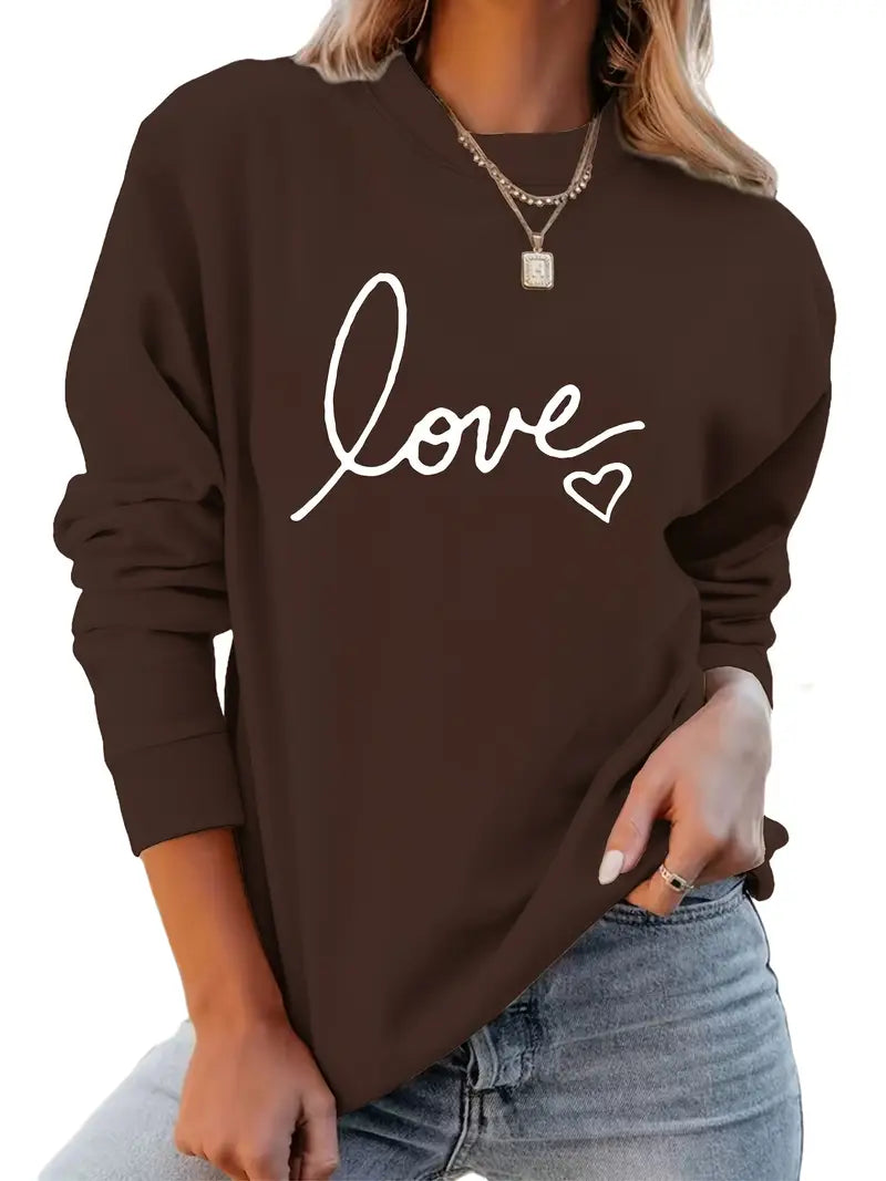 Liebe und Frieden Pullover | Gemeinsam gegen Brustkrebs