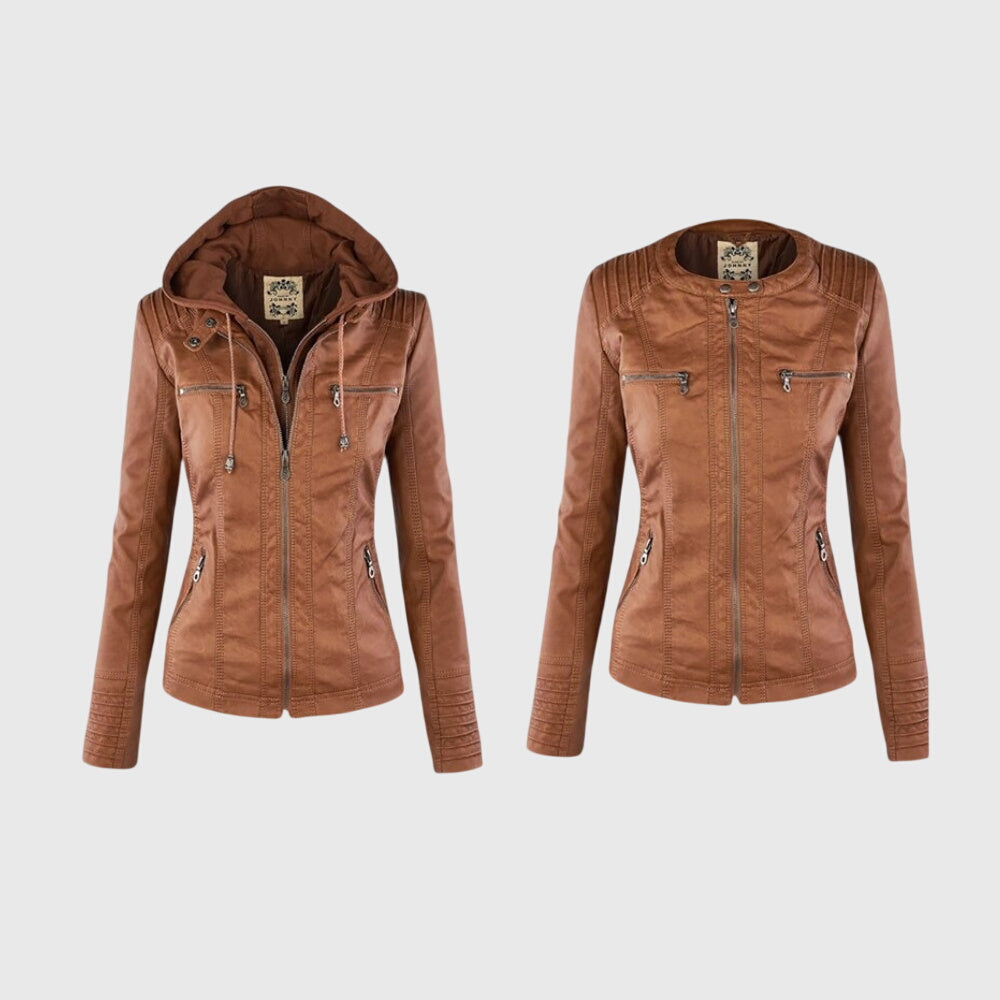 KAROLINE™ Stilvoller und einzigartiger Lederjacke