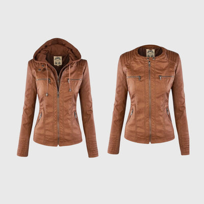 KAROLINE™ Stilvoller und einzigartiger Lederjacke