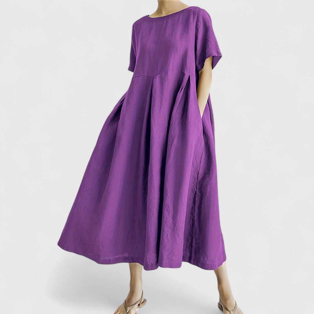 Ellie - Elegantes Maxi-Kleid mit Bauchbedeckung