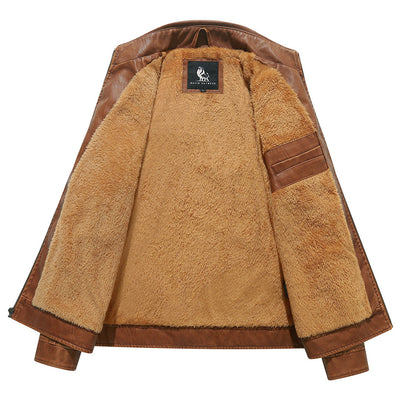 Fleece Bikerjacke