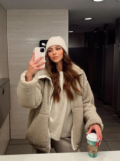 Anastasia | Weiche warme Teddyjacke